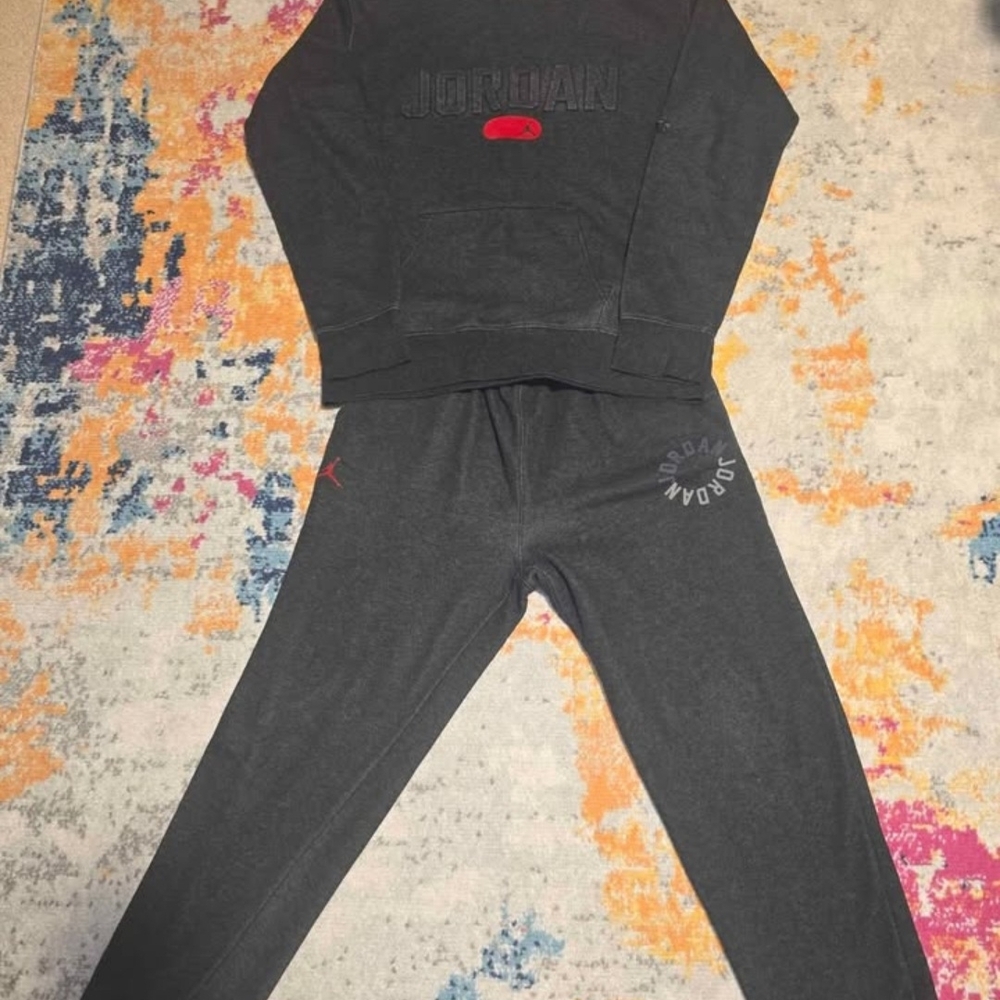 Jordan Charcoal Sweatshirt and Joggers Set